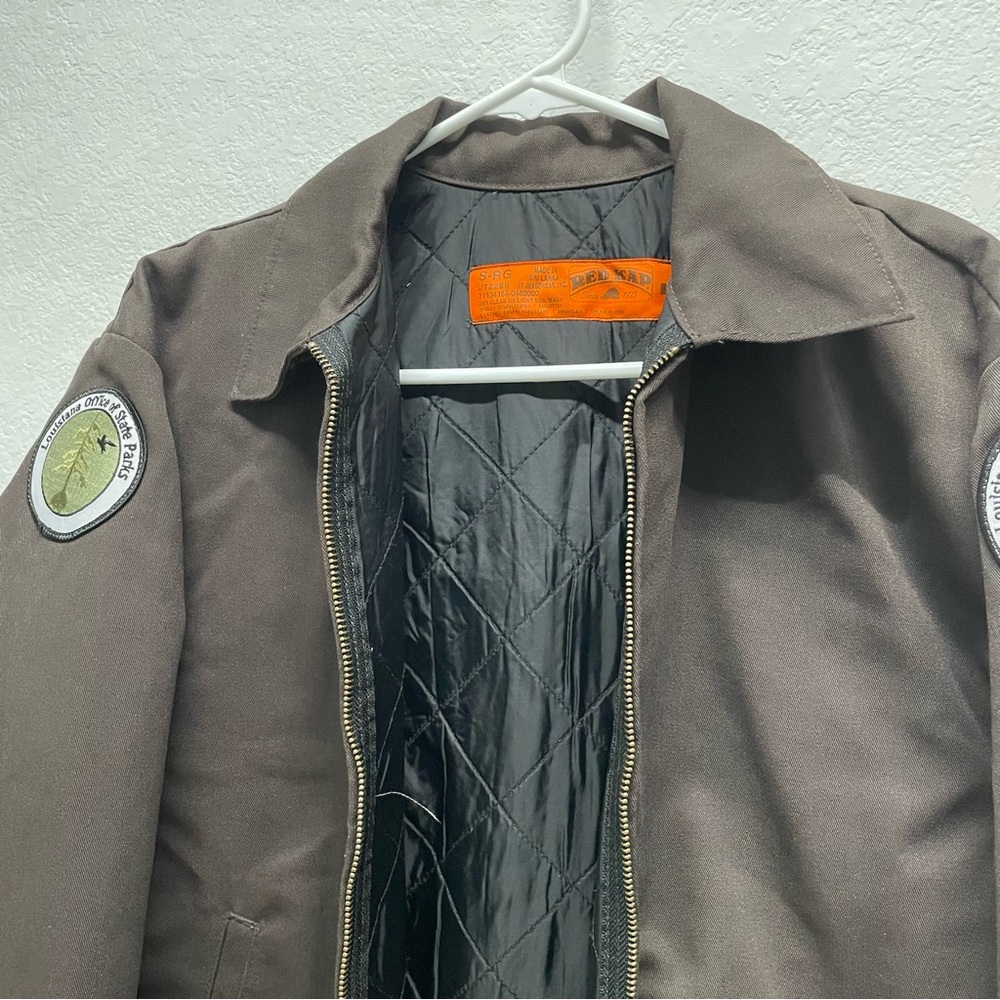 RedKap Louisiana State Parks Slash Pocket Quilt Lined Jacket // S - Picture 4 of 7